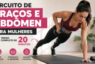 circuito de braços e abdômen para mulheres
