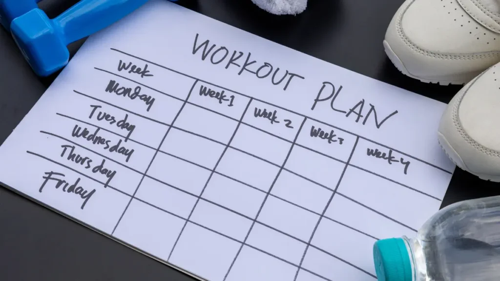 Planejamento semanal de treino para criar consistência e manter a motivação