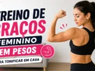 treino de braços feminino sem pesos