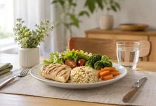 Refeição equilibrada como parte da rotina para controlar a compulsão alimentar
